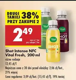 Biedronka Shot jabłko-cytryna Vital Fresh oferta