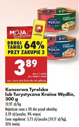 Biedronka Konserwa turystyczna Kraina Wędlin oferta