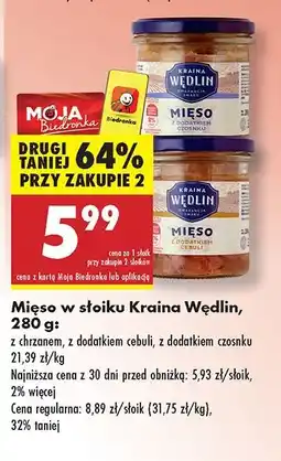 Biedronka Mięso z dodatkiem cebuli Kraina Wędlin oferta