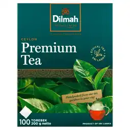 E.Leclerc Dilmah Ceylon Premium Tea Klasyczna czarna herbata 200 g (100 x 2 g) oferta