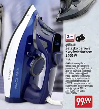 ALDI Żelazko Ambiano oferta