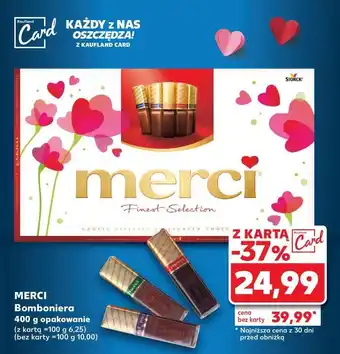 Kaufland Bombonierka czerwona Storck merci oferta