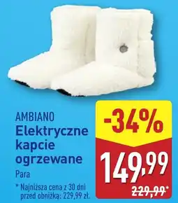 ALDI AMBIANO Elektryczne kapcie ogrzewane oferta