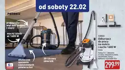 ALDI FERREX Odkurzacz do pracy na mokro i sucho 1600 W oferta