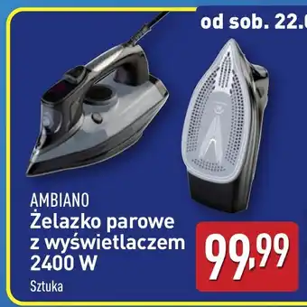 ALDI AMBIANO Żelazko parowe z wyświetlaczem 2400 W oferta