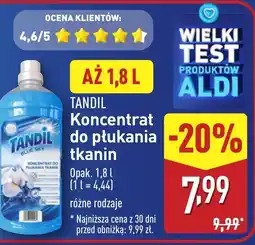 ALDI TANDIL Koncentrat do płukania tkanin oferta