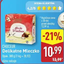 ALDI CHOCEUR Delikatne Mleczko oferta