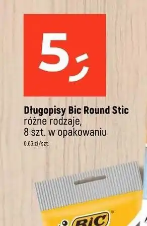 Dealz Długopis round stick classic czarny Bic Round Stick oferta