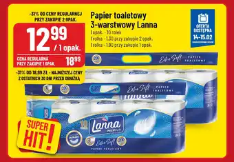 Polomarket Papier toaletowy 3-warstwowy Lanna oferta