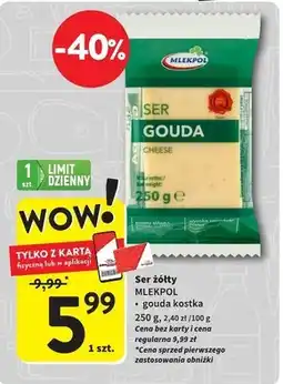 Intermarche Mlekpol Ser gouda 250 g oferta