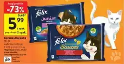 Intermarche Felix Fantastic Junior Karma dla kociąt wybór smaków w galaretce 340 g (4 x 85 g) oferta
