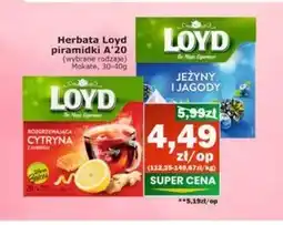 Społem Loyd Herbatka ziołowo-owocowa rozgrzewająca cytryna z imbirem 40 g (20 x 2 g) oferta