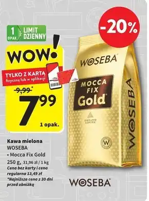 Intermarche Woseba Mocca Fix Gold Kawa palona ziarnista 250 g oferta