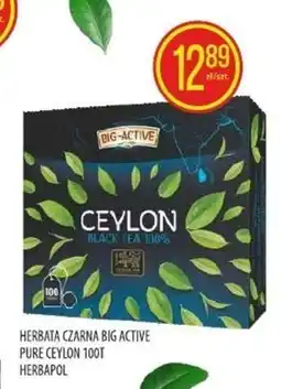 Pokusa Big-Active Ceylon Herbata czarna 100 % 150 g (100 torebek) oferta