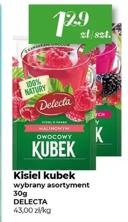 Społem Delecta Owocowy kubek Kisiel smak malina 30 g oferta