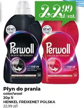 Społem Perwoll Renew Black Płynny środek do prania 1 l (20 prań) oferta