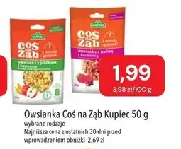 Społem Kupiec Coś na ząb Owsianka z maliną i żurawiną 50 g oferta