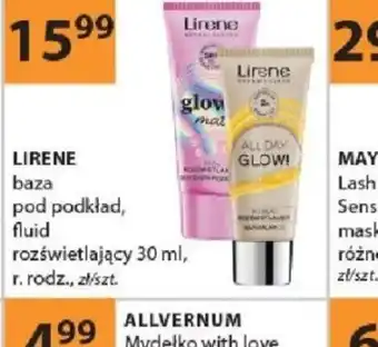 Drogerie Laboo Lirene baza pod podkład, fluid rozświetlający oferta