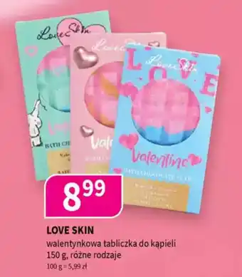 Drogerie Polskie Love skin walentynkowa tabliczka do kąpieli oferta