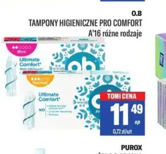 TomiMarkt Tampony higieniczne o.b. Pro Comfort oferta