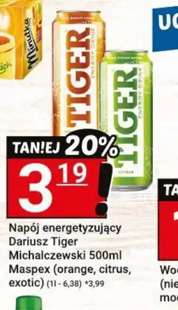 Hitpol Napój energetyzujący Dariusz Tiger Michalczewski oferta