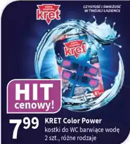 Drogerie Polskie KRET Color Power kostki do WC barwiące wodę oferta