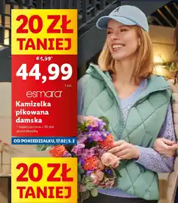 Lidl Esmara Kamizelka pikowana damska oferta