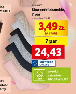 Lidl Esmara Skarpetki damskie oferta