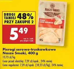 Biedronka Pierogi serowo-truskawkowe Nasze smaki oferta