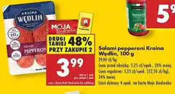 Biedronka Salami pepperoni Kraina wędlin oferta