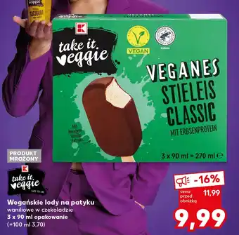 Kaufland Lody wegańskie K - take it veggie oferta