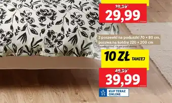 Lidl Livarno home pościel z mikrowłókna satynowego oferta