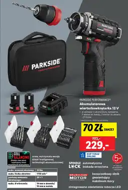 Lidl Parkside performance akumulatorowa wiertarkowkrętarka oferta