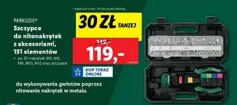 Lidl Parkside szczypce do nitonakrętek oferta