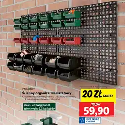 Lidl Parkside ścienny organizer warsztatowy oferta