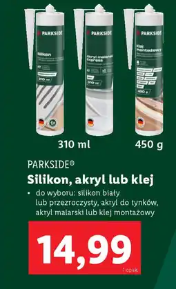 Lidl Parkside silikon, akryl lub klej oferta