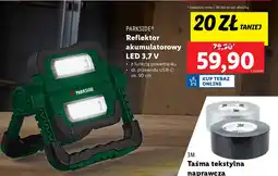 Lidl Parkside reflektor akumulatorowy led oferta