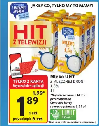 Intermarche Mleko uht z mlecznej drogi oferta