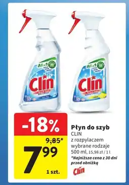 Płyn do szyb clin z rozpylaczem