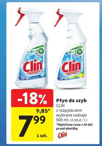 Intermarche Płyn do szyb clin z rozpylaczem oferta