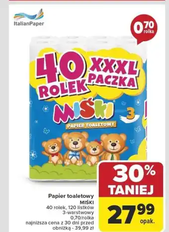 Carrefour Papier toaletowy miśki oferta