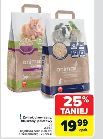 Carrefour Żwirek drewniany, kruszony, peletowy oferta