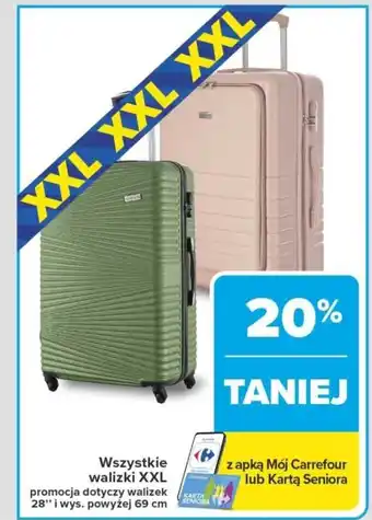 Carrefour Wszystkie walizki xxl oferta