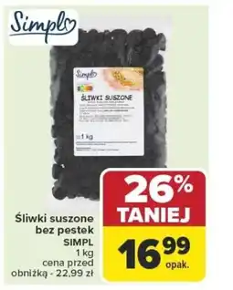 Carrefour Śliwki suszone bez pestek simpl oferta