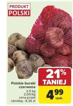 Carrefour Polskie buraki czerwone oferta