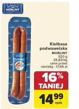 Carrefour Kiełbasa podwawelska morliny oferta