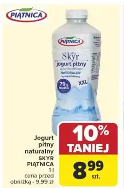 Carrefour Jogurt pitny naturalny skyr piątnica oferta