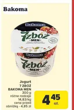 Carrefour Jogurt 7 zbóż bakoma men oferta