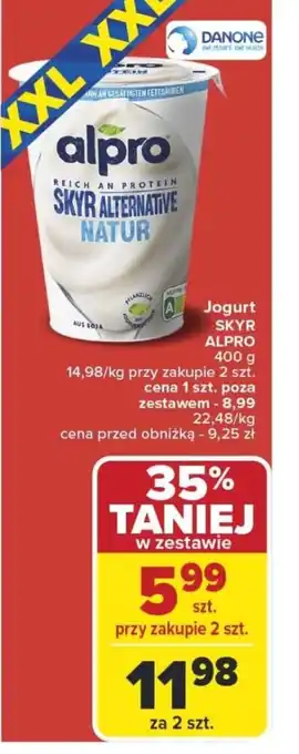 Carrefour Jogurt skyr alpro oferta