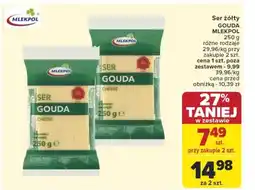 Carrefour Ser żółty gouda mlekpol oferta